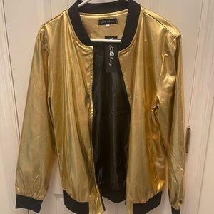 Gold metallic jacket size Medium